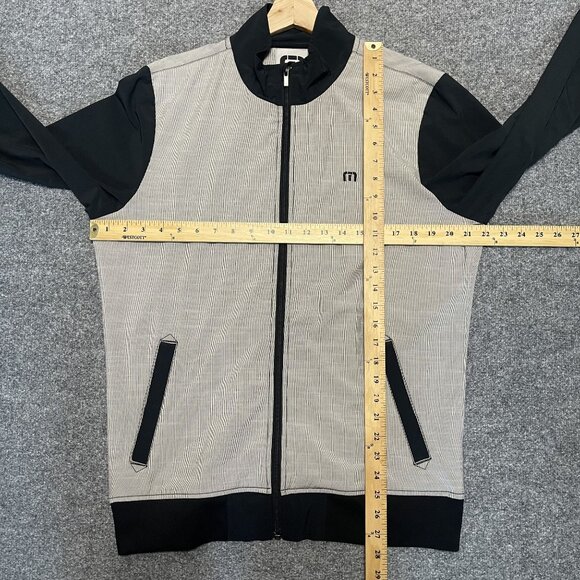 TravisMathew Mens North Ranch Full-Zip Golf Jacket M Black & Gray - Picture 7 of 7